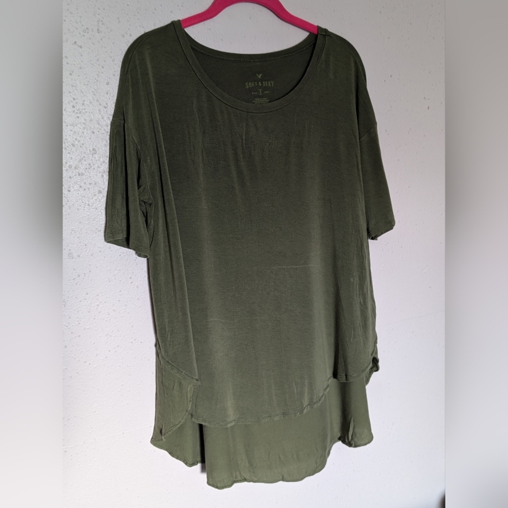 Solid Olive Green T-shirt